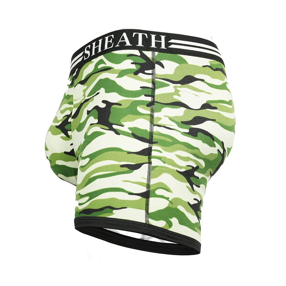 SHEATH 4.0 Polyester Camo Men's Pouch Boxer Brief 5" - Image 4