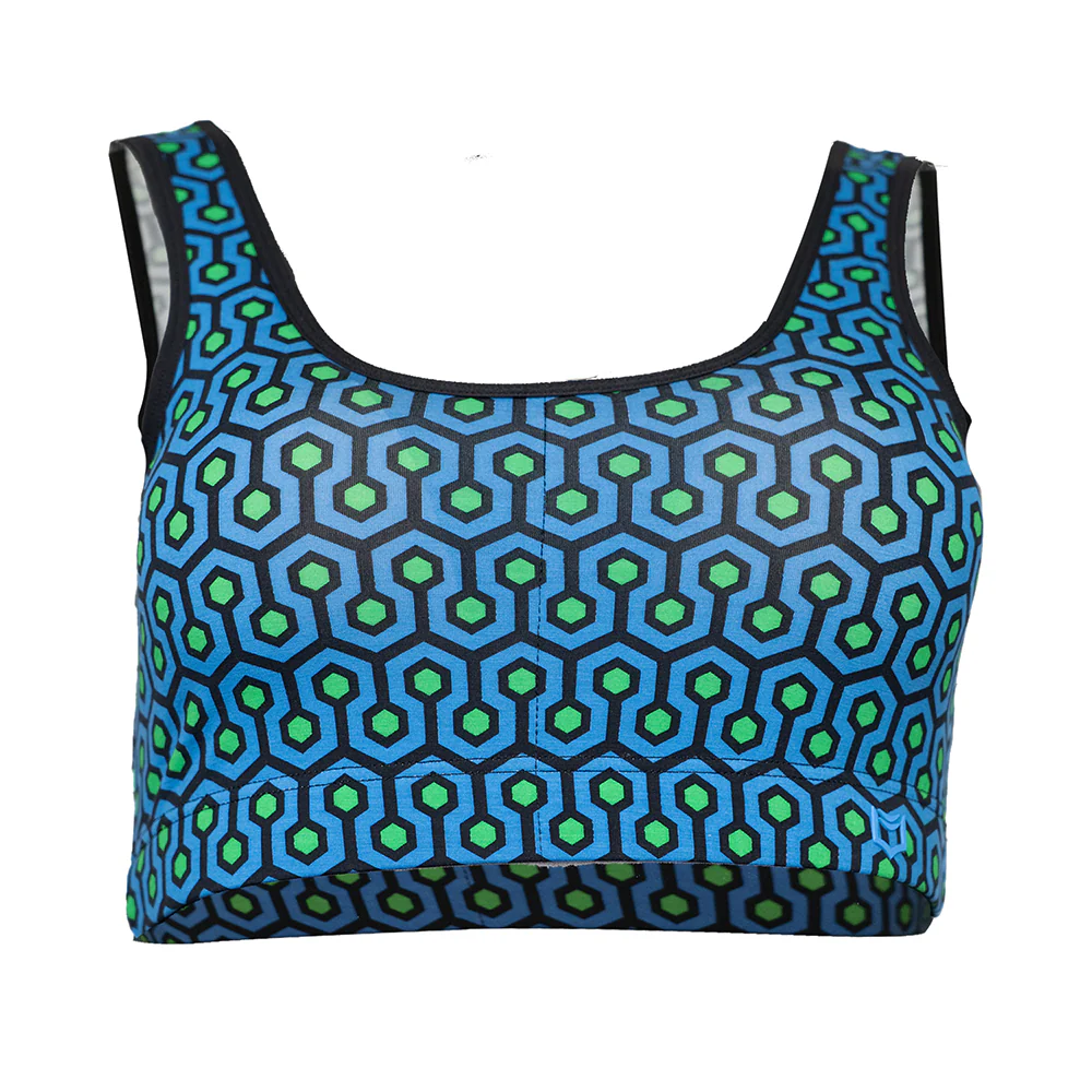 SHEATH Bamboo Hexagon Padded Comfort Bralette - Image 10