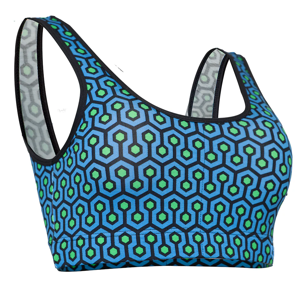 SHEATH Bamboo Hexagon Padded Comfort Bralette - Image 11