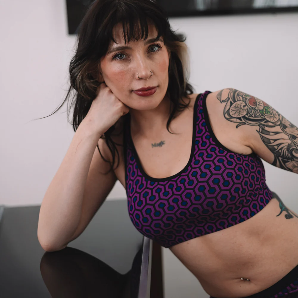 SHEATH Bamboo Hexagon Padded Comfort Bralette - Image 15