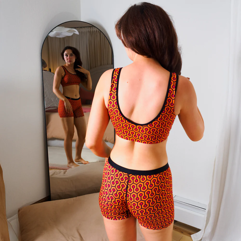 SHEATH Bamboo Hexagon Padded Comfort Bralette - Image 3