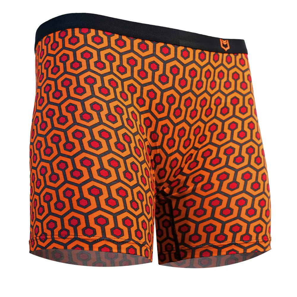 SHEATH Women's Bamboo Hexagon Long Leg Boxer Brief - Image 5